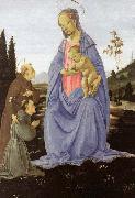 Fra Filippo Lippi, Madonna with Child, St Anthony of Padua and a Friar before 1480